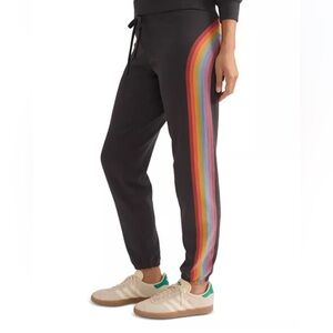 Marine layer anytime sweat pants rainbow stripe size medium